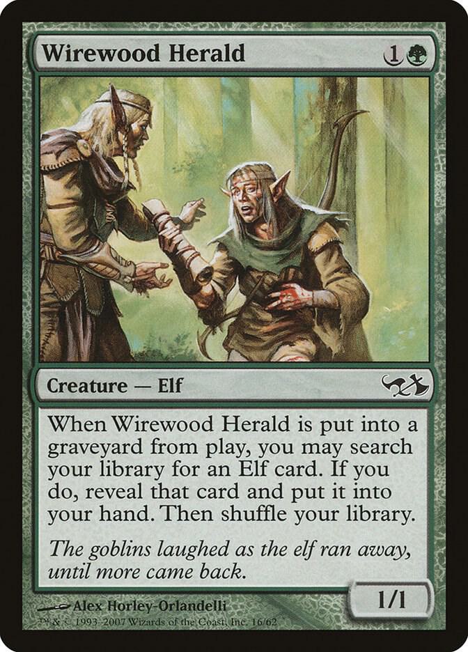 Wirewood Herald (16) [Duel Decks: Elves vs. Goblins]