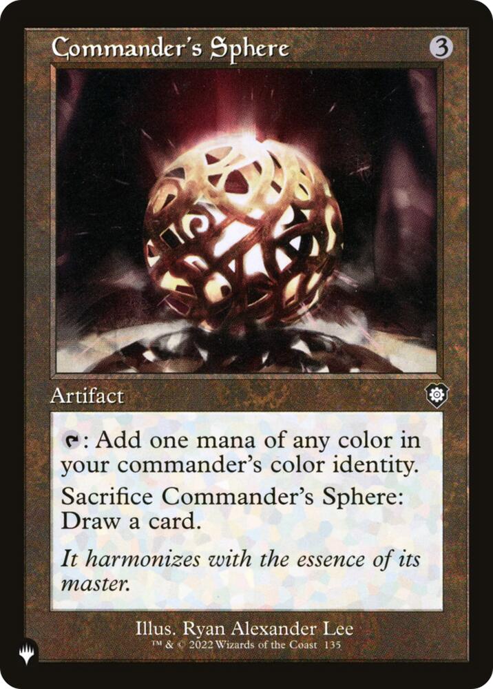 Commander's Sphere (BRC) (135) [The List]