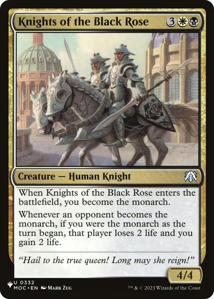 Knights of the Black Rose (332) [The List]