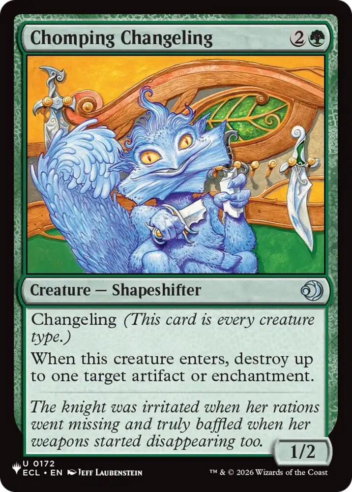 Chomping Changeling (172) [The List]