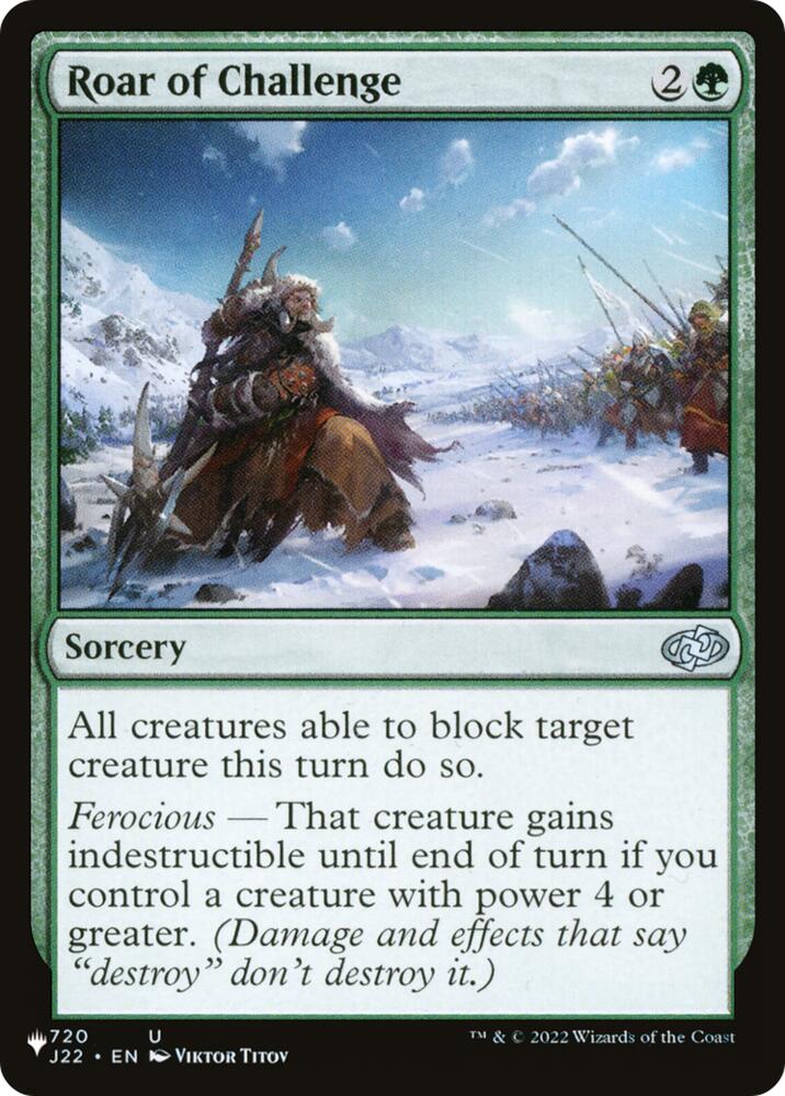 Roar of Challenge (720) [The List]