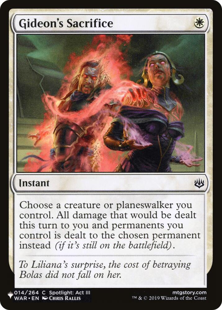 Gideon's Sacrifice (14) [The List]