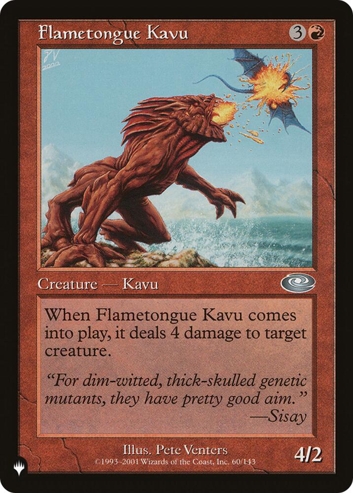Flametongue Kavu (PLS) (60) [The List]