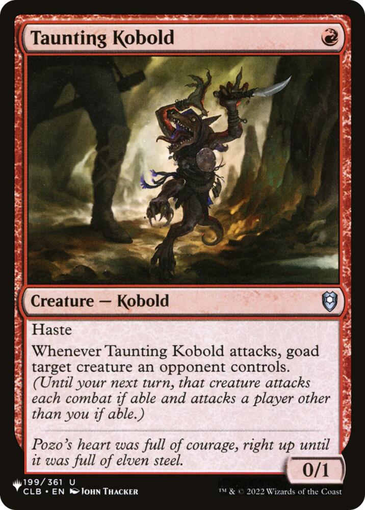 Taunting Kobold (199) [The List]
