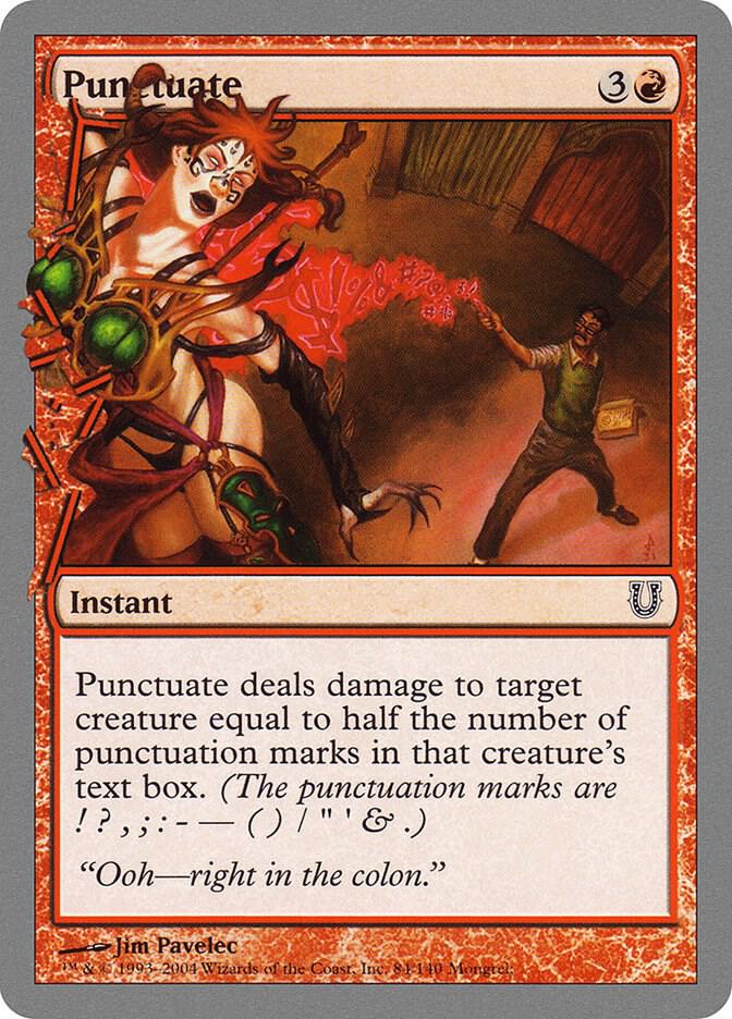 Punctuate (84) [Unhinged]