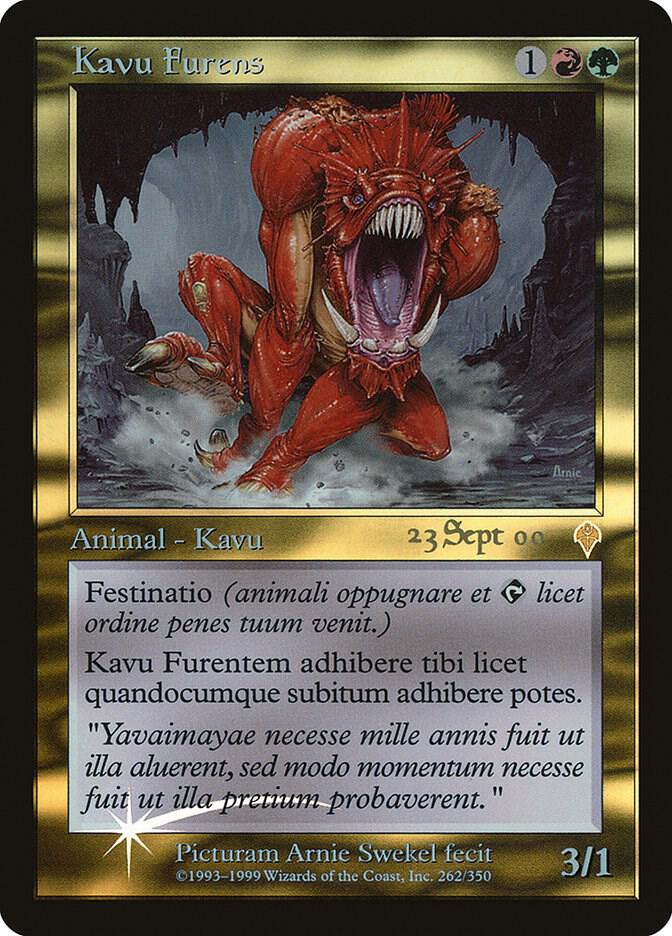 Raging Kavu (Latin) (262) [Prerelease Cards]