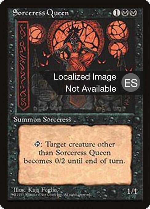Sorceress Queen (162) [Fourth Edition Foreign Black Border]