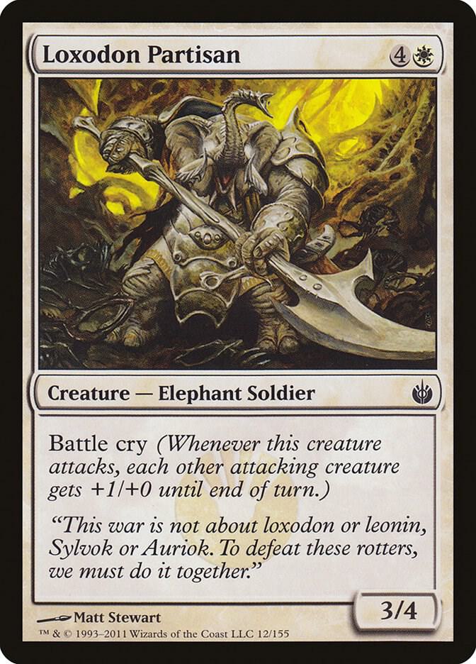 Loxodon Partisan (12) [Mirrodin Besieged]