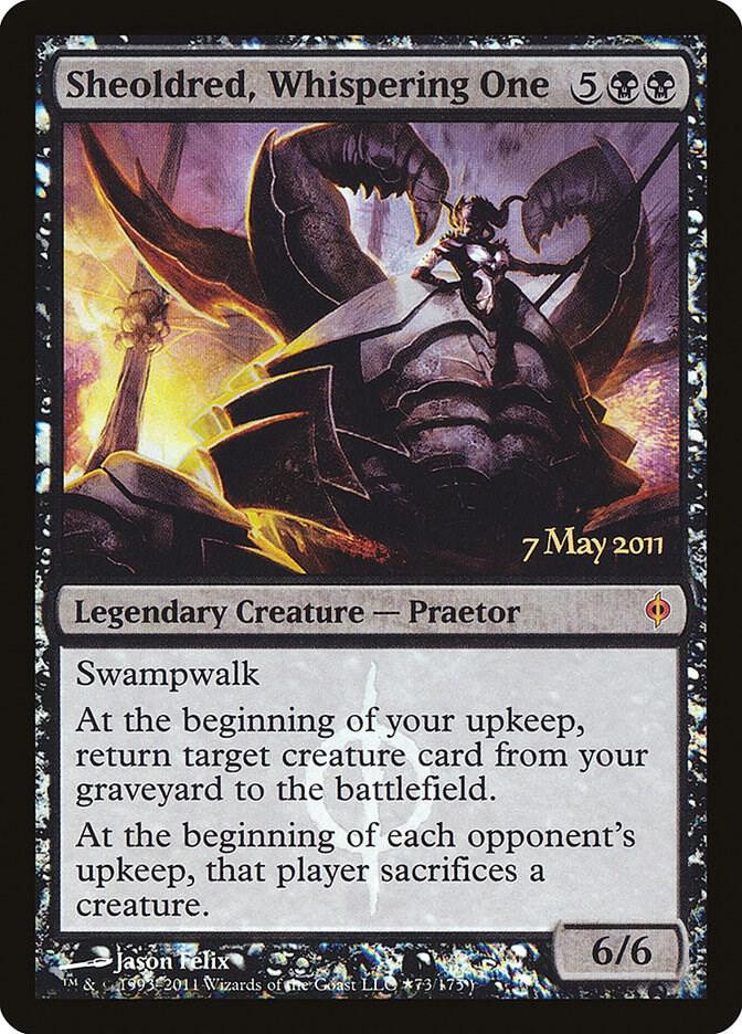Sheoldred, Whispering One (73) [Prerelease Cards]