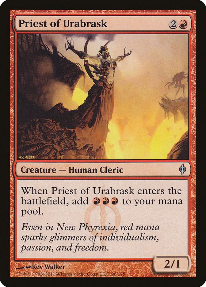 Priest of Urabrask (90) [New Phyrexia]