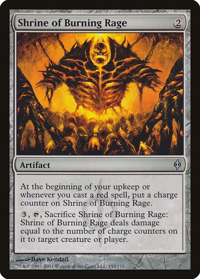 Shrine of Burning Rage (153) [New Phyrexia]
