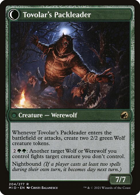 Tovolar's Huntmaster (204) [Innistrad: Midnight Hunt] Reverse