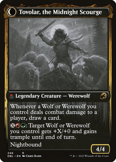 Tovolar, Dire Overlord (246) [Innistrad: Double Feature] Reverse