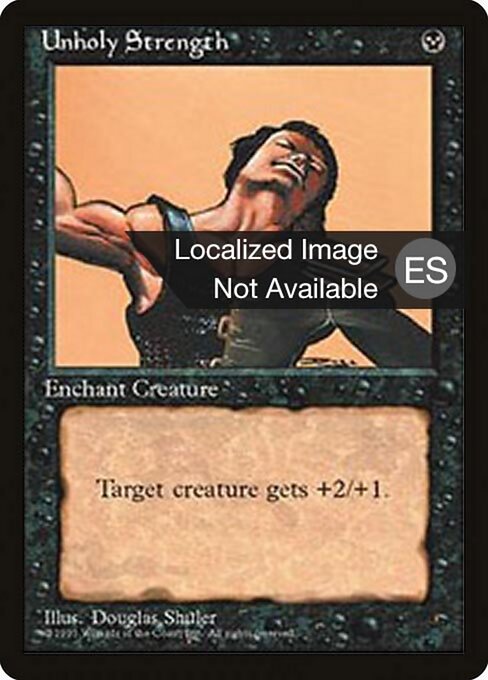 Unholy Strength (166) [Fourth Edition Foreign Black Border]
