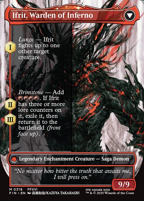 Clive, Ifrit's Dominant (0318) (Borderless) [Final Fantasy] Reverse