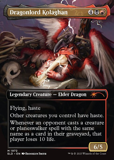 Dragonlord Kolaghan (1972) [Secret Lair Drop] Reverse