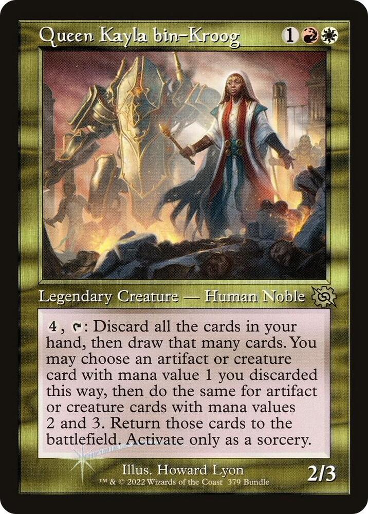 Queen Kayla bin-Kroog (Retro Frame) (BRO Bundle) (379) [Unique and Miscellaneous Promos]