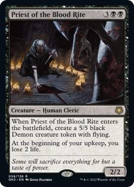 Priest of the Blood Rite (58) [Game Night: Free-for-All]