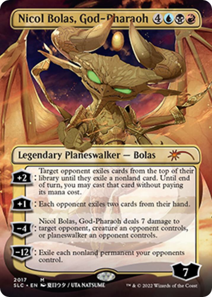 Nicol Bolas, God-Pharaoh (2017) [Secret Lair Countdown Kit] [Borderless]