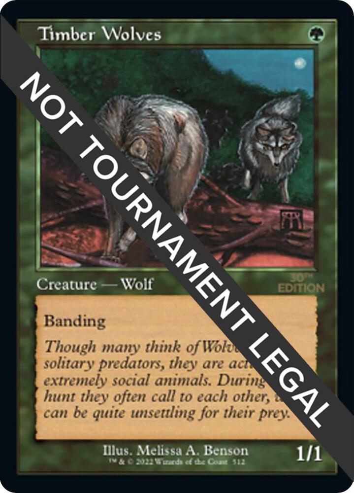 Timber Wolves (Retro Frame) (512) [30th Anniversary Edition]