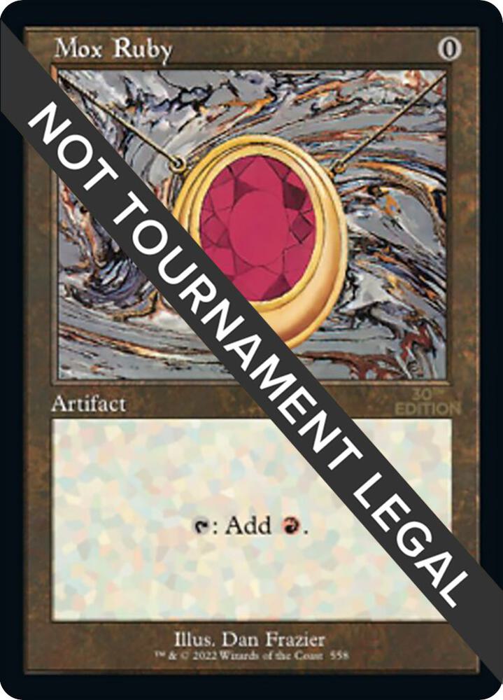 Mox Ruby (Retro Frame) (558) [30th Anniversary Edition]
