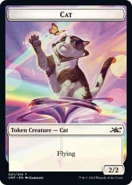 Cat // Food (11) Double-sided Token [Unfinity]