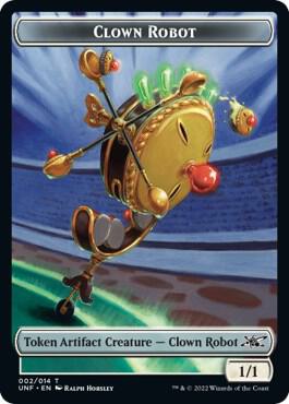 Clown Robot (002) // Food (010) Double-sided Token [Unfinity]