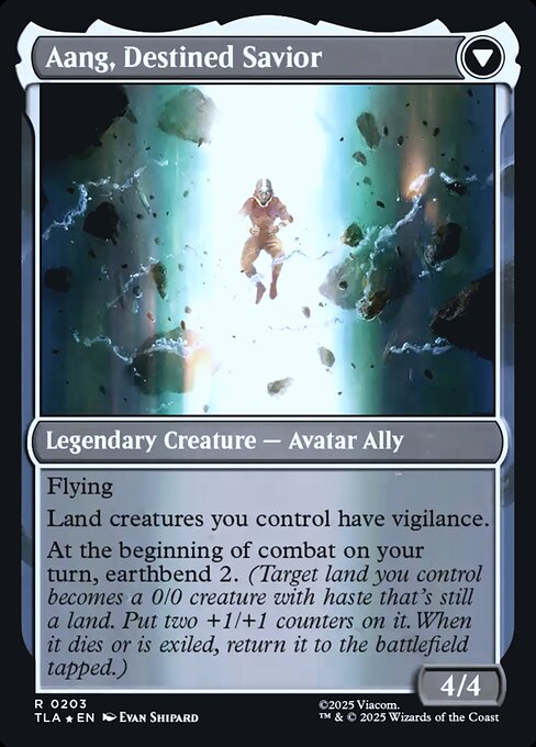 Aang, at the Crossroads (203) [Prerelease Cards] Reverse