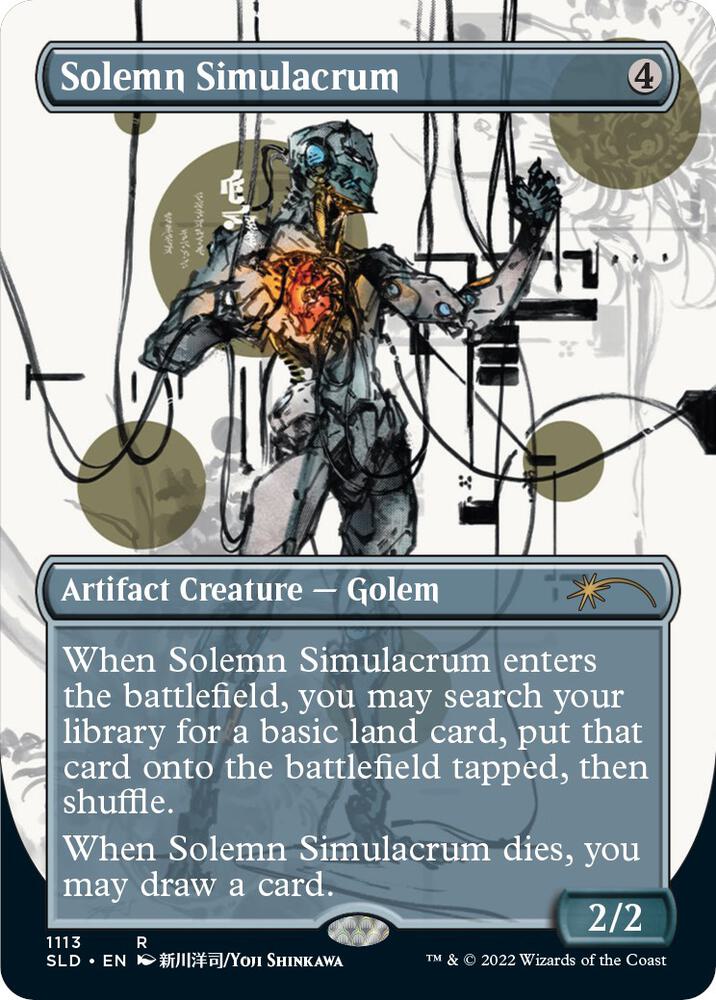Solemn Simulacrum (1113) [Secret Lair Drop] [Borderless]