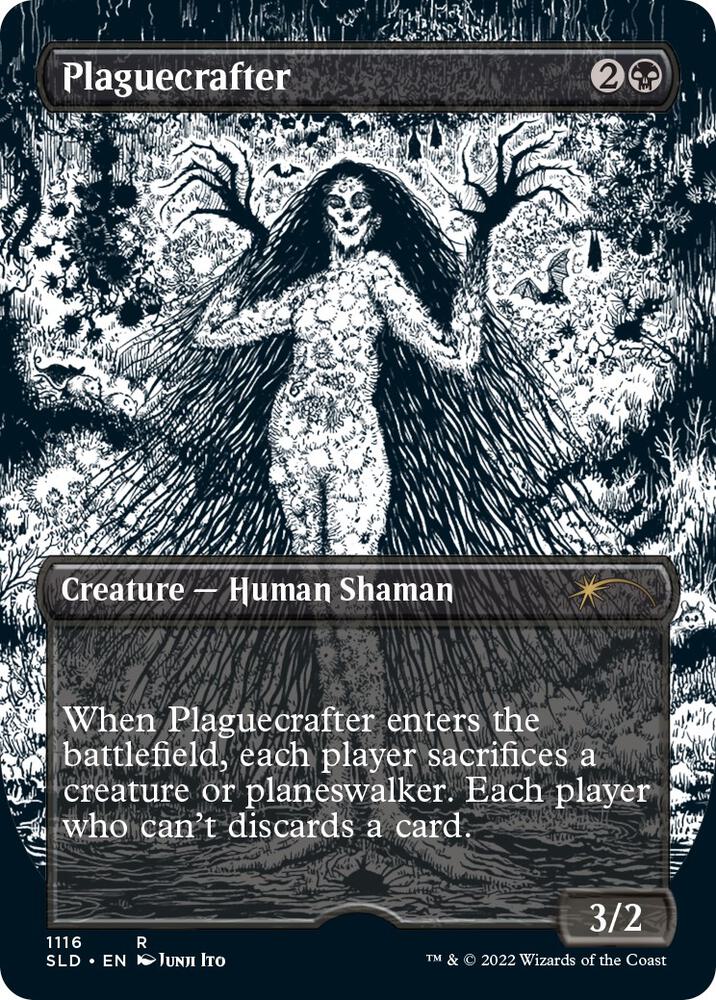 Plaguecrafter (Borderless) (1116) [Secret Lair Drop] [Borderless]