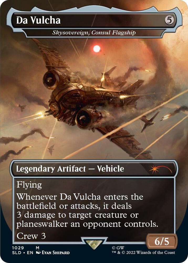 Da Vulcha - Skysovereign, Consul Flagship (Borderless) (1029) [Secret Lair Drop] [Borderless]