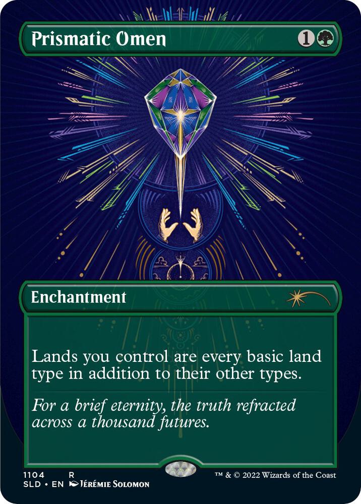 Prismatic Omen (Borderless) (1104) [Secret Lair Drop] [Borderless]