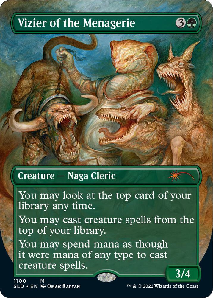 Vizier of the Menagerie (Borderless) (1100) [Secret Lair Drop] [Borderless]