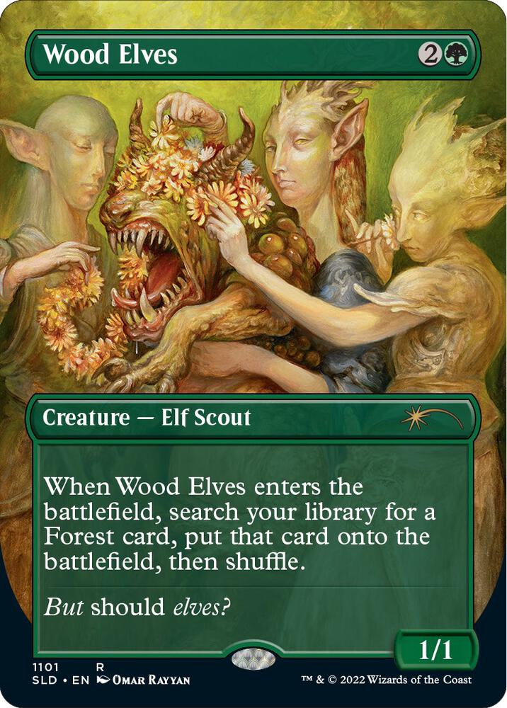 Wood Elves (1101) [Secret Lair Drop] [Borderless]