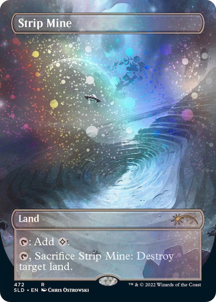 Strip Mine (Borderless) (Galaxy Foil) (472) [Secret Lair Drop] [Borderless]