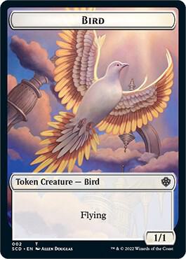 Bird // Spirit Double-Sided Token (2 // 9) [Starter Commander Decks]
