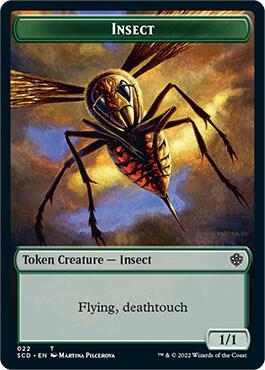 Insect // Soldier Double-Sided Token (22 // 8) [Starter Commander Decks]