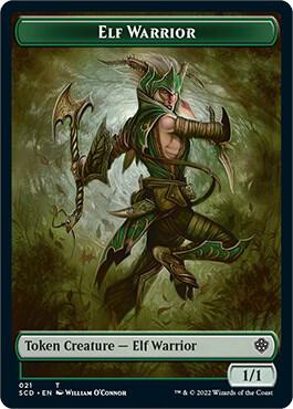 Elf Warrior // Cat Beast Double-Sided Token (21 // 4) [Starter Commander Decks]