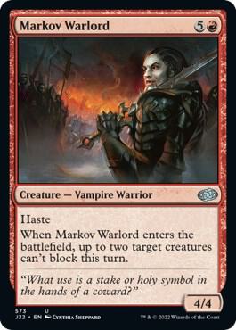 Markov Warlord (573) [Jumpstart 2022]