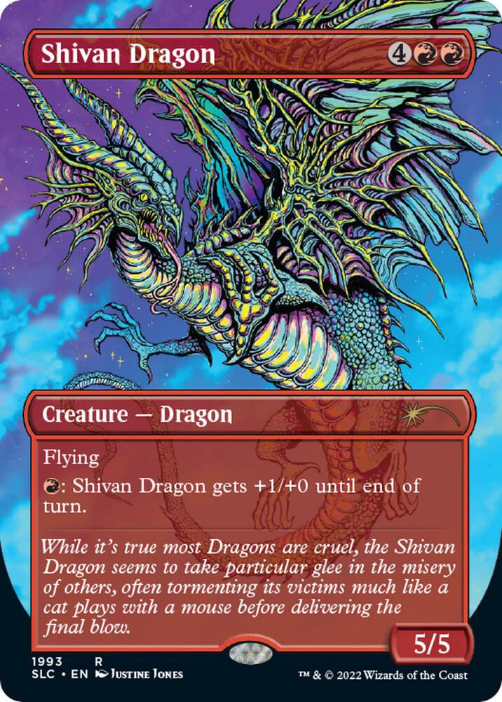 Shivan Dragon (1993) [Secret Lair Countdown Kit] [Borderless]