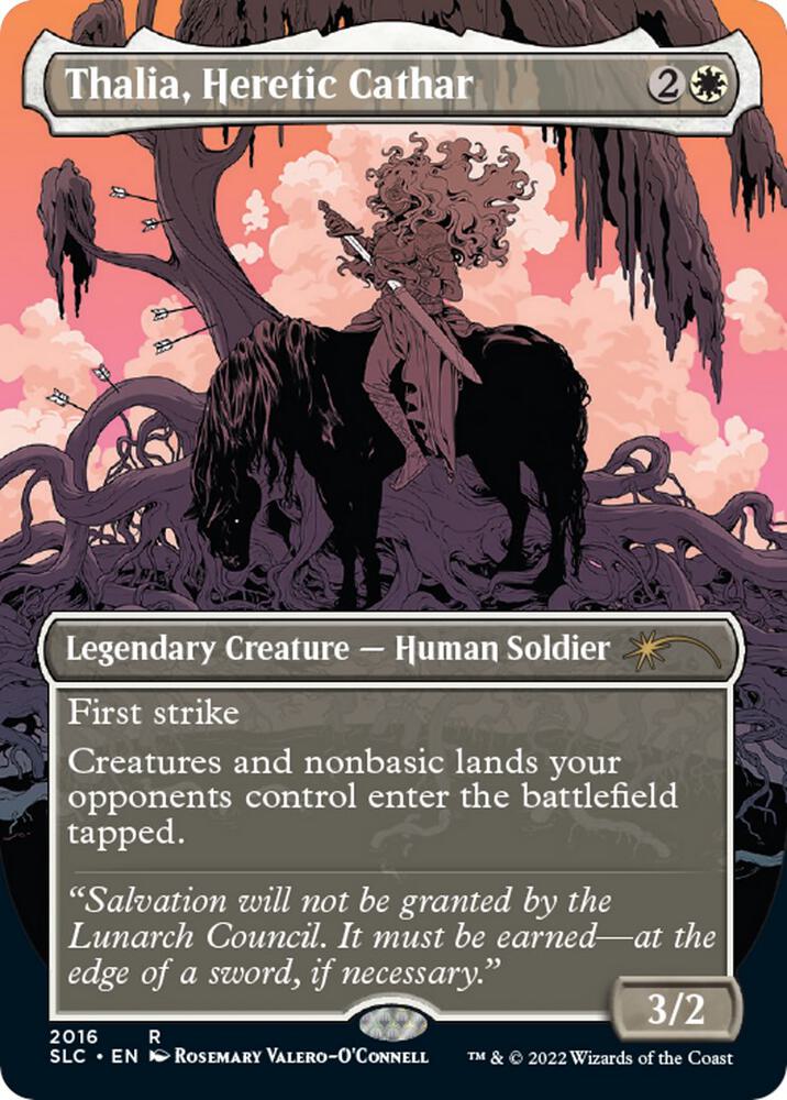 Thalia, Heretic Cathar (2016) [Secret Lair Countdown Kit] [Borderless]