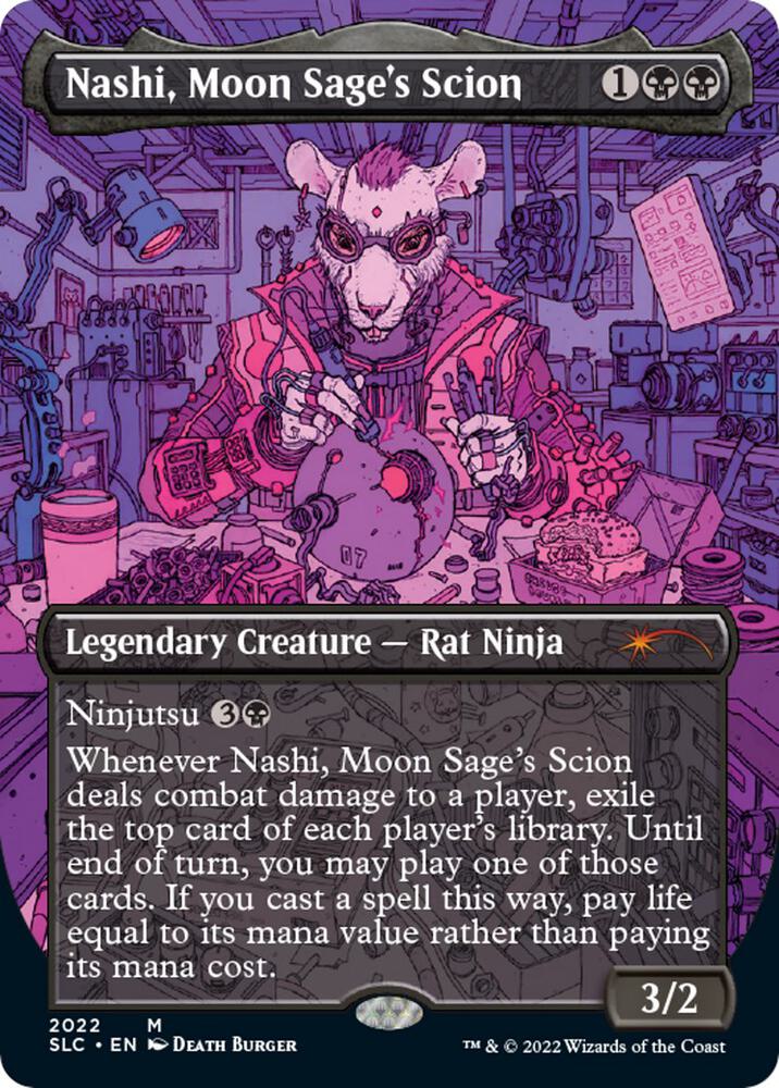 Nashi, Moon Sage's Scion (2022) [Secret Lair Countdown Kit] [Borderless]