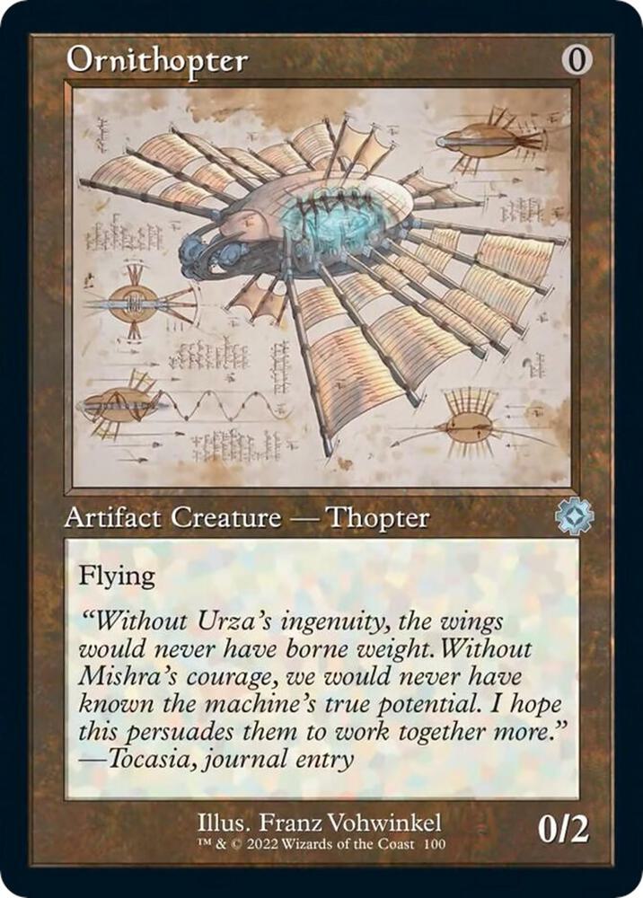 Ornithopter (Schematic) (100) [The Brothers' War Retro Artifacts]