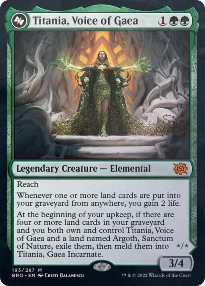 Titania, Voice of Gaea (193) [The Brothers' War]