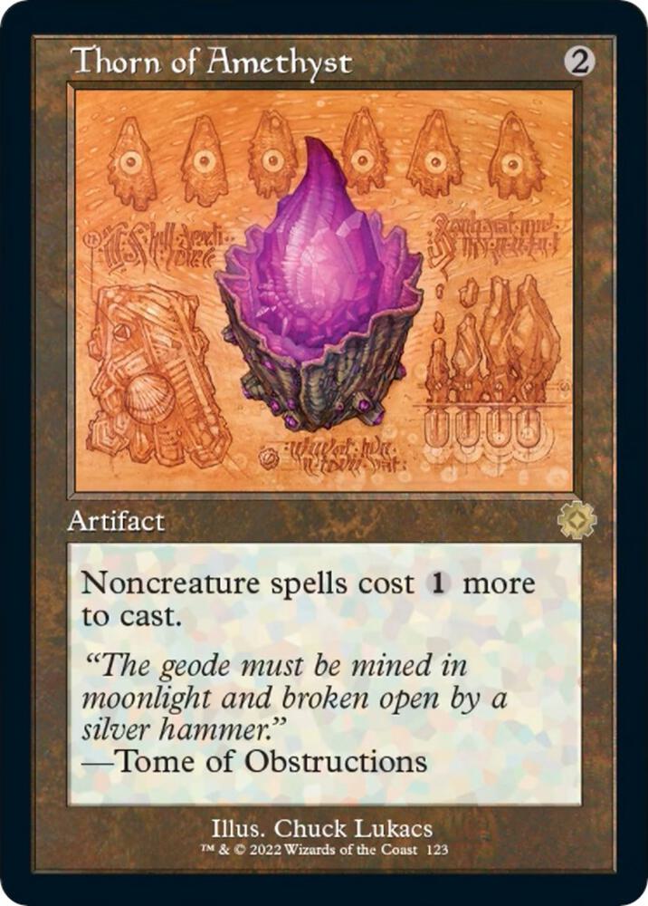 Thorn of Amethyst (Schematic) (123) [The Brothers' War Retro Artifacts]