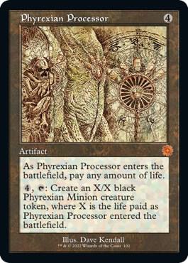 Phyrexian Processor (Schematic) (102) [The Brothers' War Retro Artifacts]