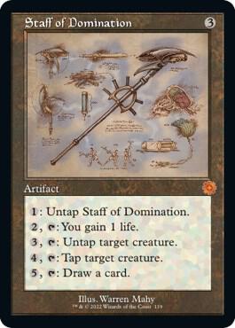 Staff of Domination (Schematic) (119) [The Brothers' War Retro Artifacts]