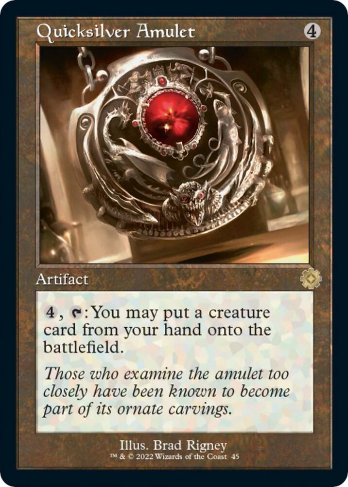Quicksilver Amulet (45) [The Brothers' War Retro Artifacts]