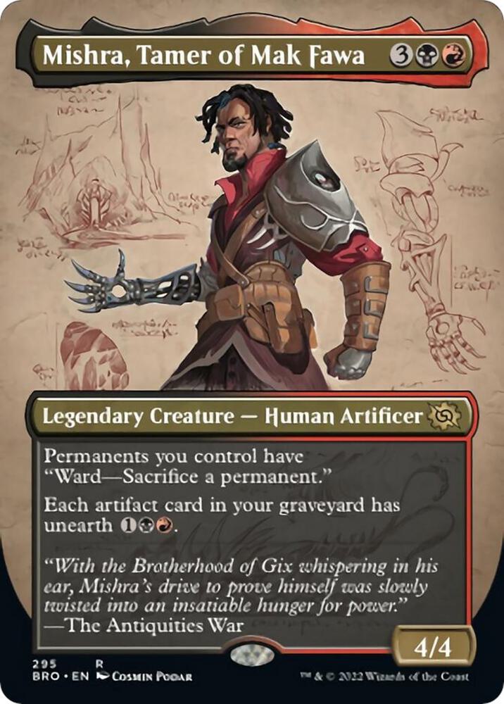 Mishra, Tamer of Mak Fawa (Borderless) (295) [The Brothers' War] [Borderless]