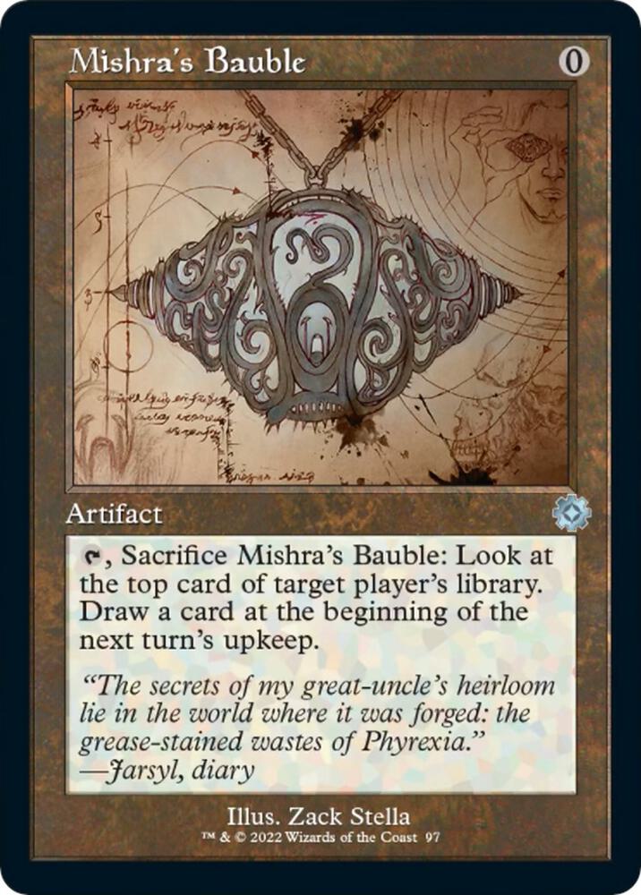 Mishra's Bauble (Schematic) (97) [The Brothers' War Retro Artifacts]